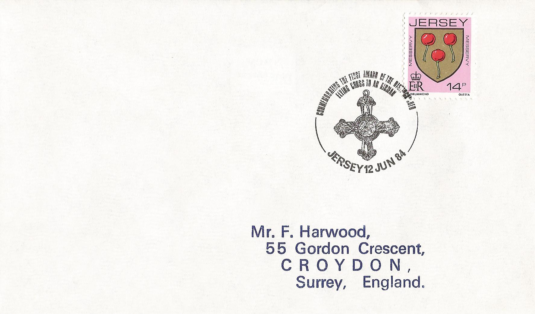Commemorating The first Award of the Distinguished Flying Cross to an Airman Jersey_J153