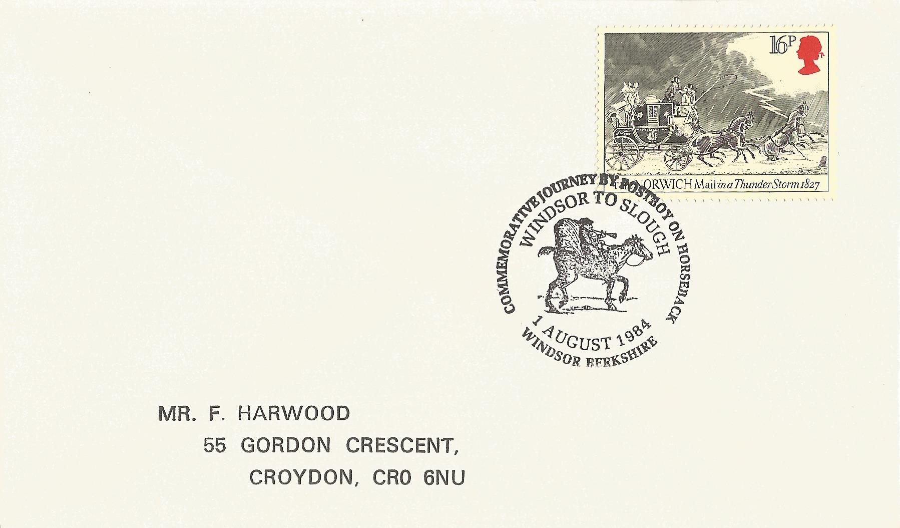 Commemorative Journey by Postboy on Horseback Windsor to Slough Windsor Berkshire_6111