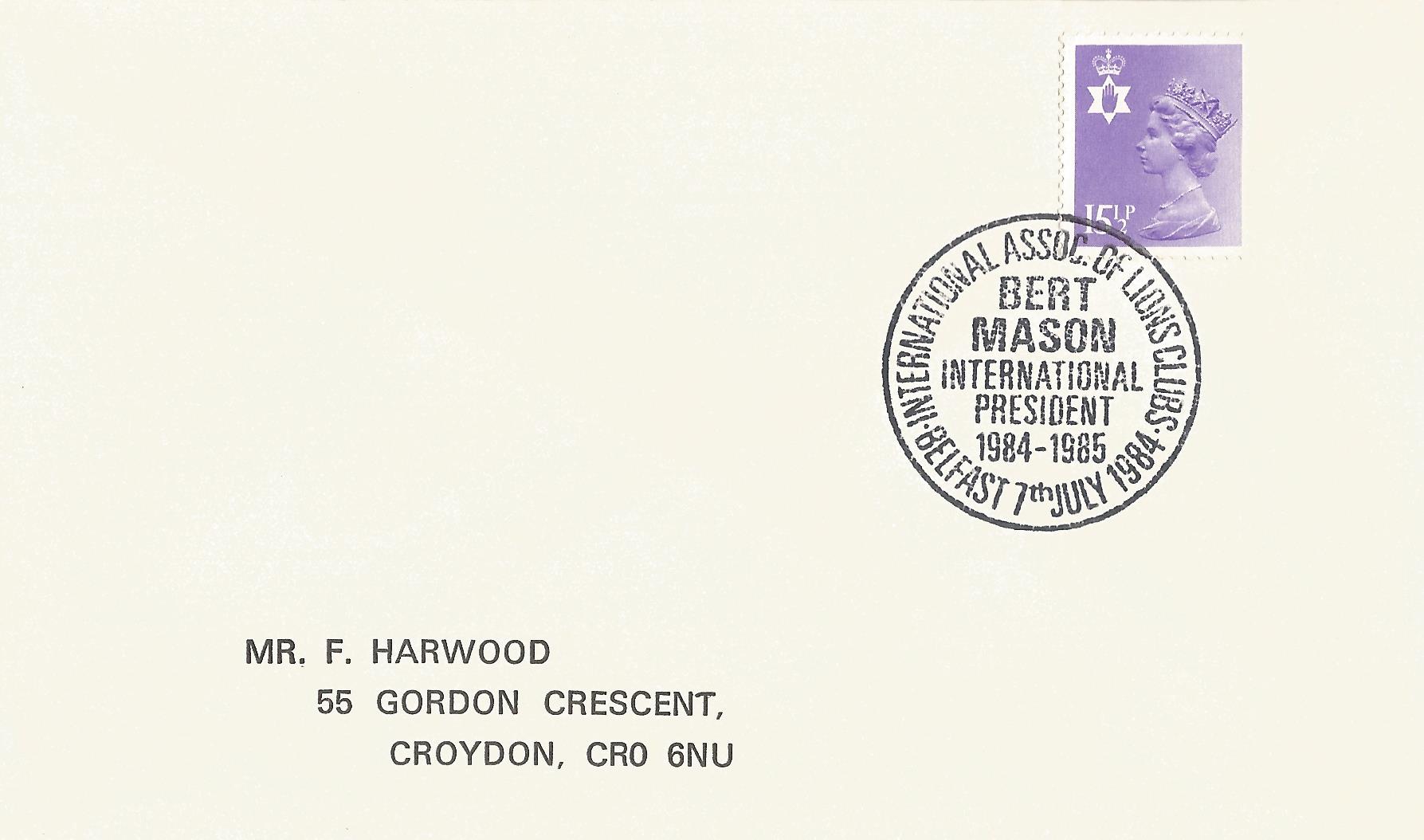International Assoc of Lions Clubs Bert Mason International President 1984-1985 Belfast_6075