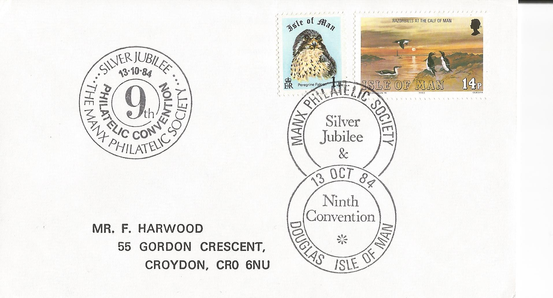 Manx Philatelic Society Silver Jubilee & Ninth Convention Douglas Isle of Man_M164