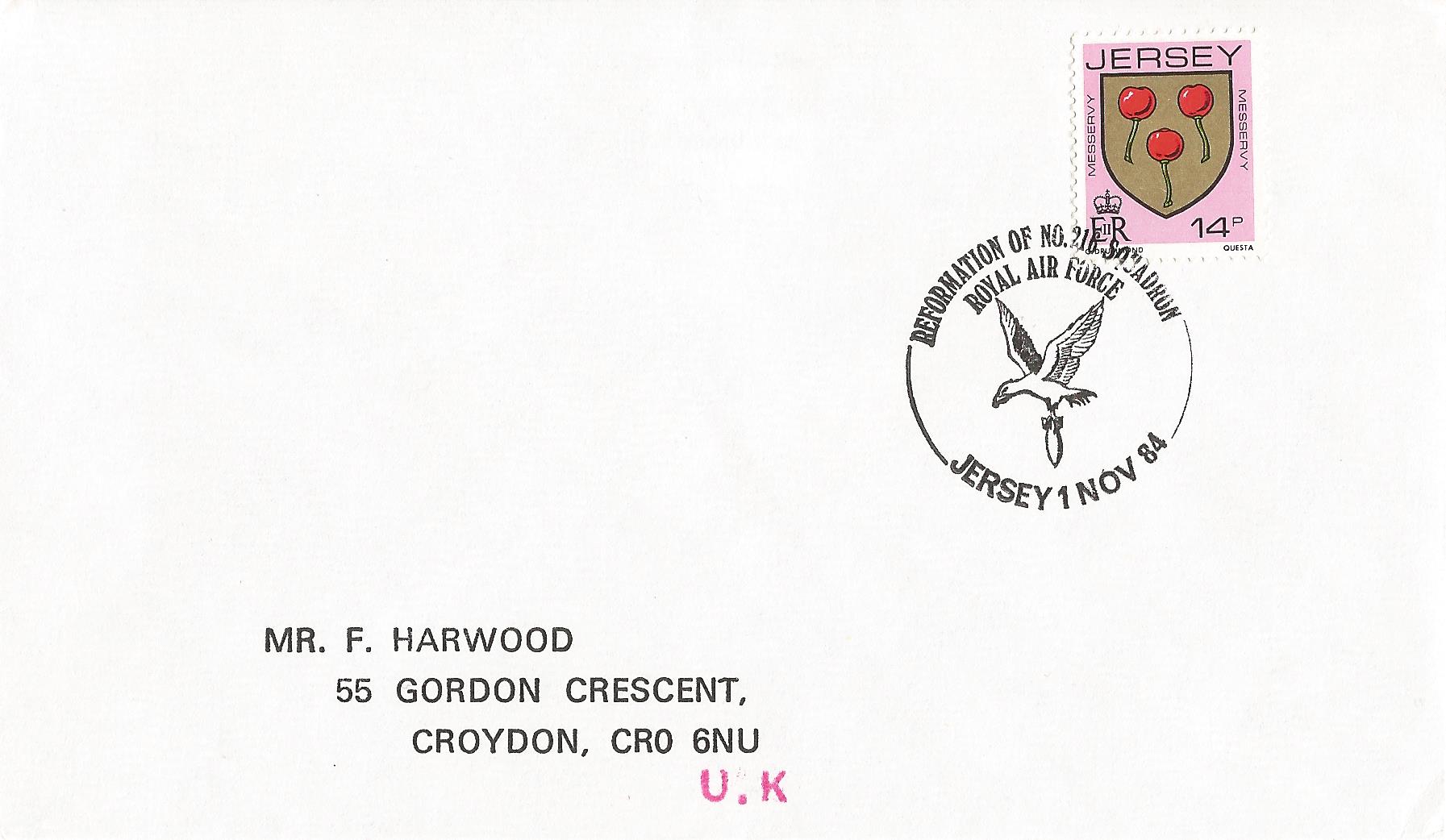 Reformation of No 216 Squadron Royal Air Force Jersey_J163
