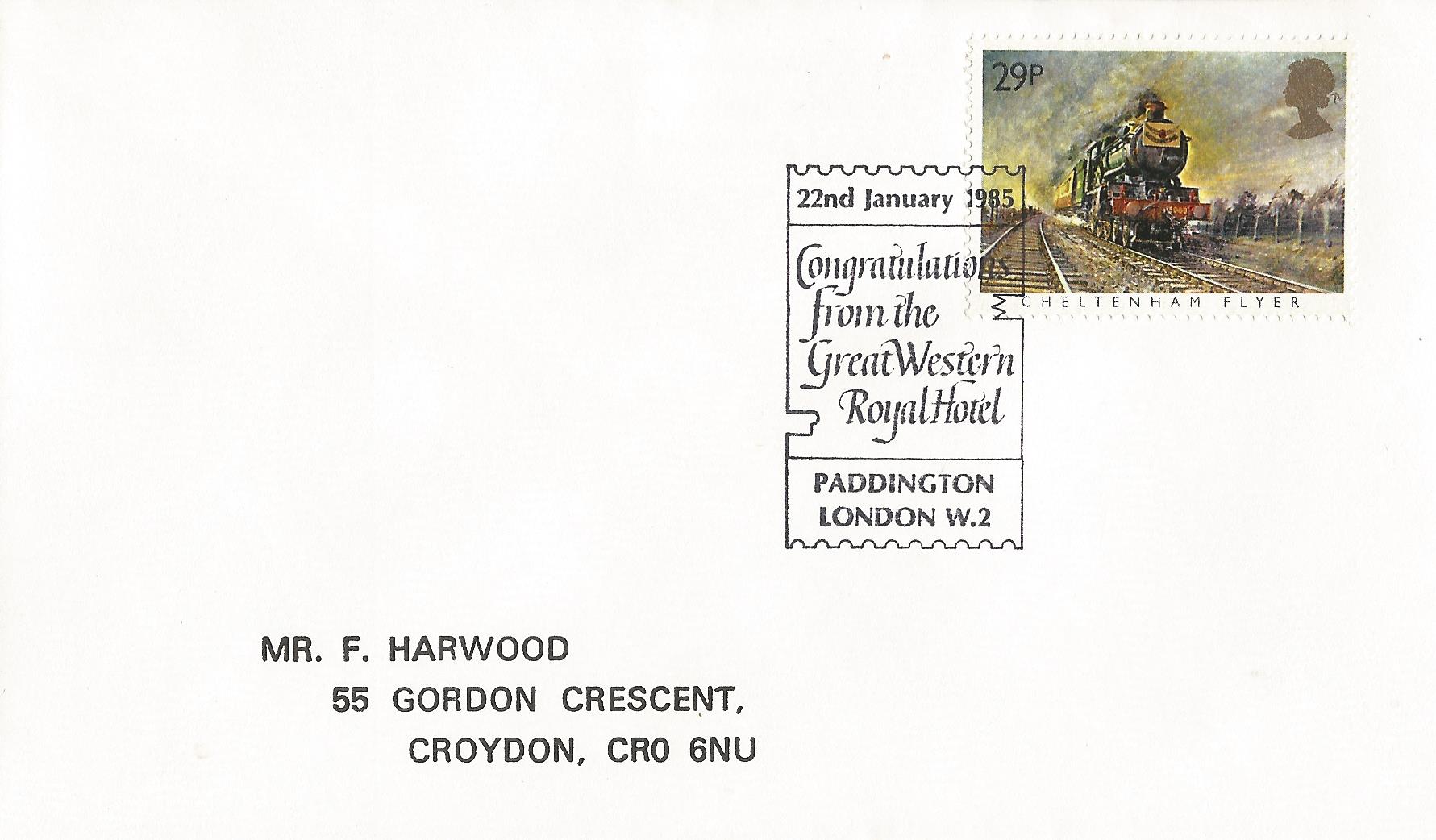 Congratulations from the Great Western Royal Hotel Paddington London W2_6226