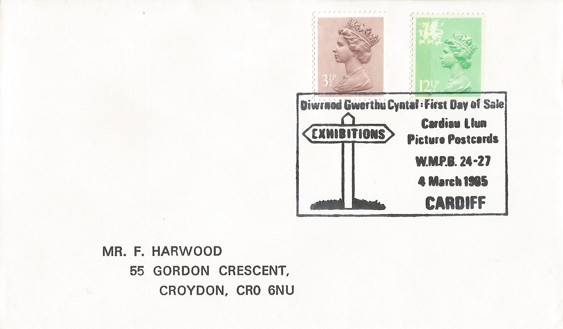 DiwrnodGwerthu Cyntal First Day of Sale Cardiau Llun Picture Postcards WMPB 24-27 Cardiff_6259