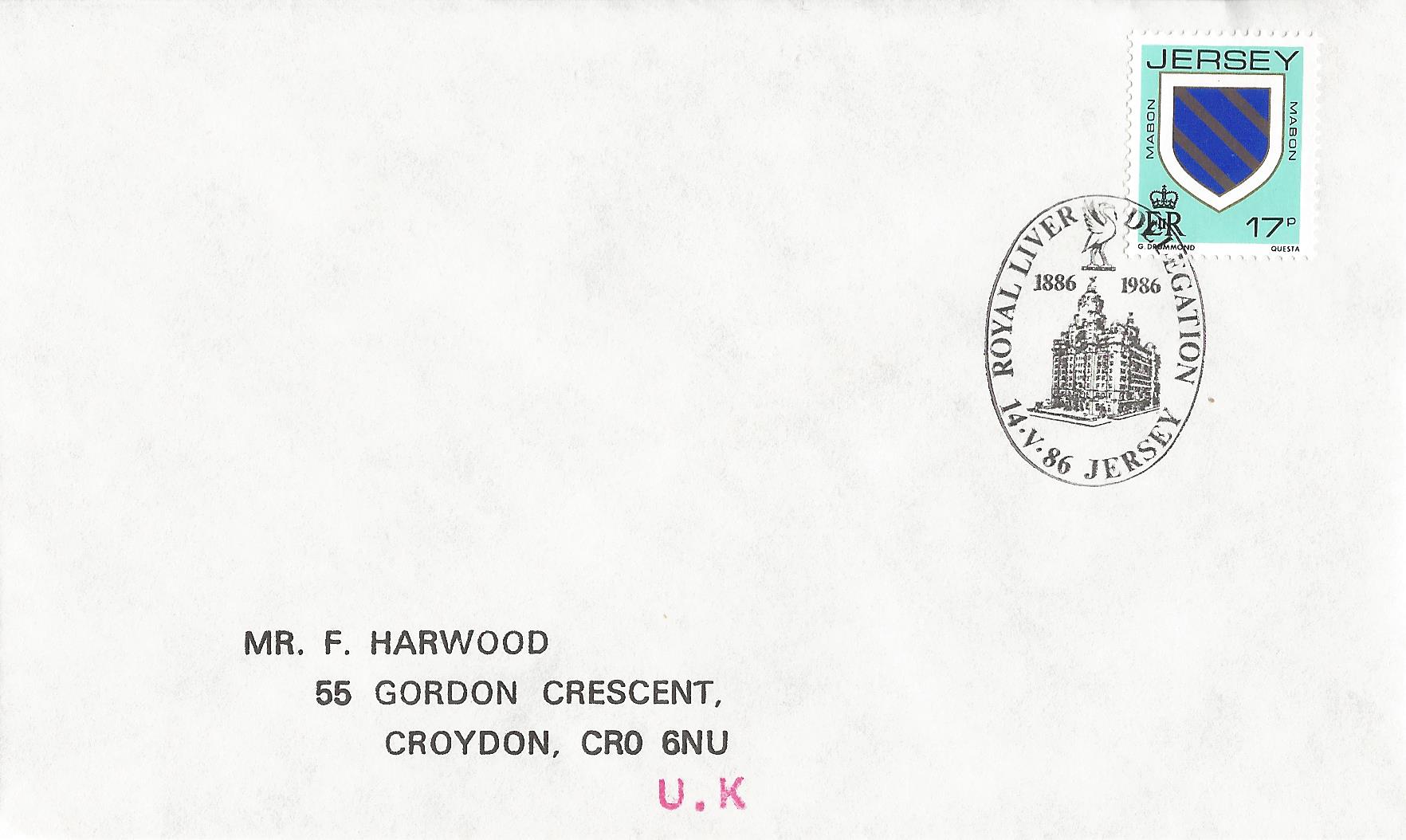 Royal Liver Delegation 1886 1986 Jersey_J192