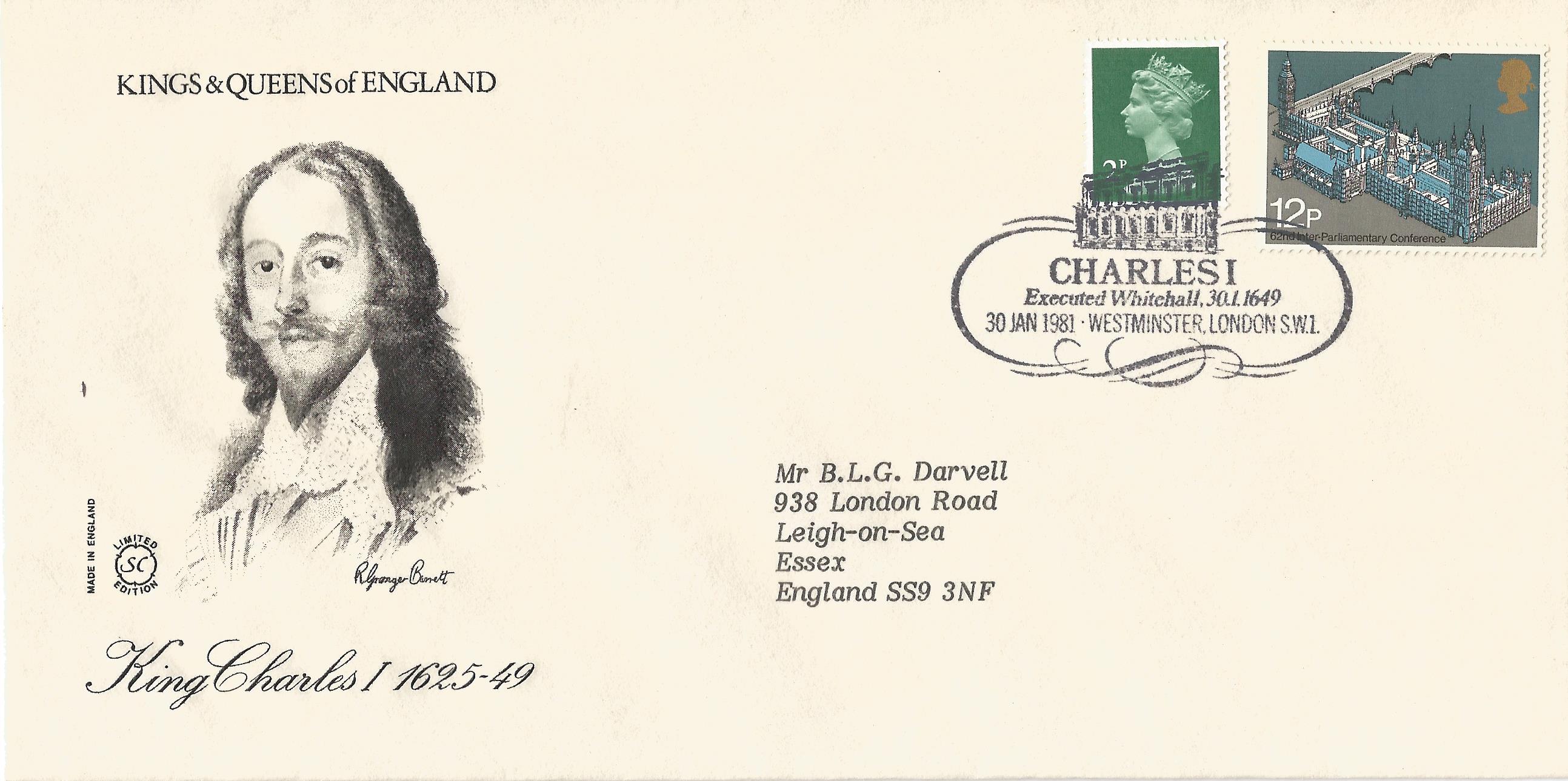 Charles I Executed Whitehall 30.1.1649 Westminster London SW1_4565
