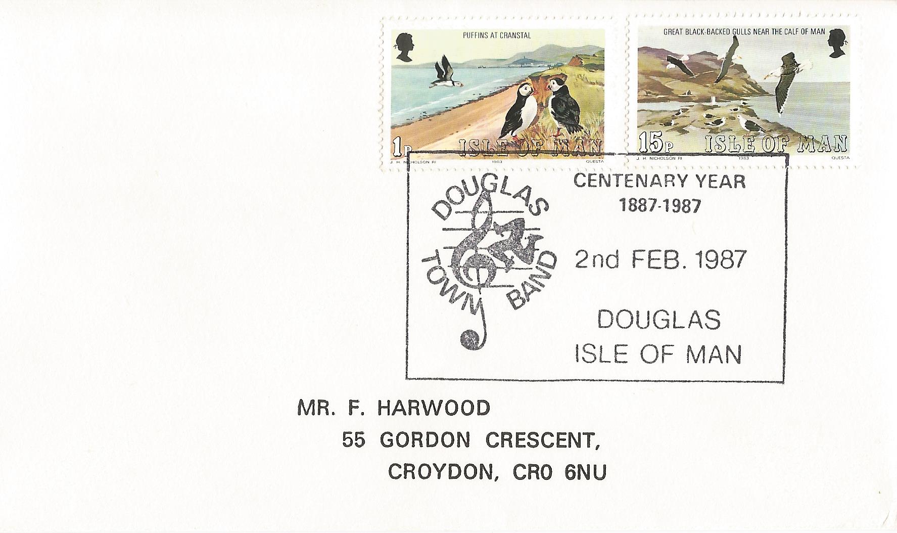 Douglas Town Band Centenary Year 1887-1987 Douglas Isle of Man_M191