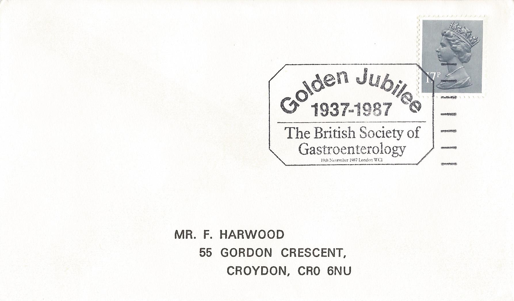 Golden Jubilee 1937-1987 The Britsih Society of Gastroenterology London WC1_7106