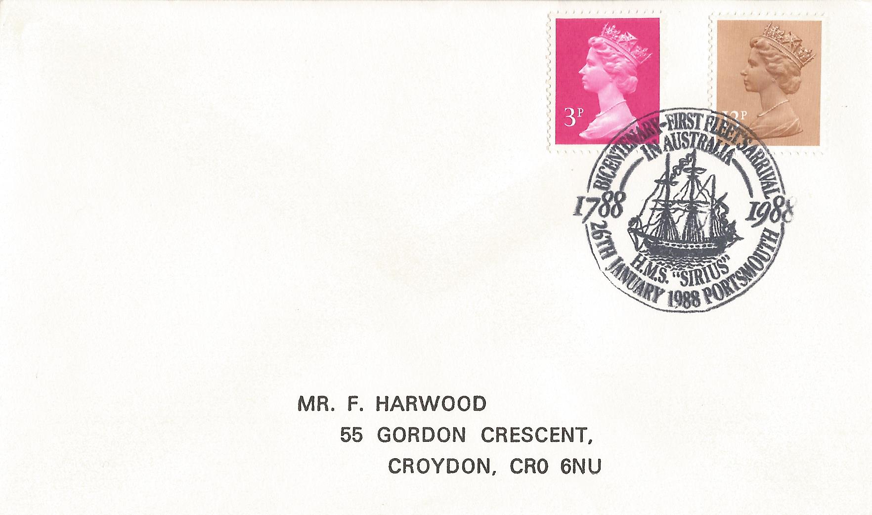 Bicentenary First Fleet's Arrival in Australia 1788 1988 HMS Sirius Portsmouth_7122