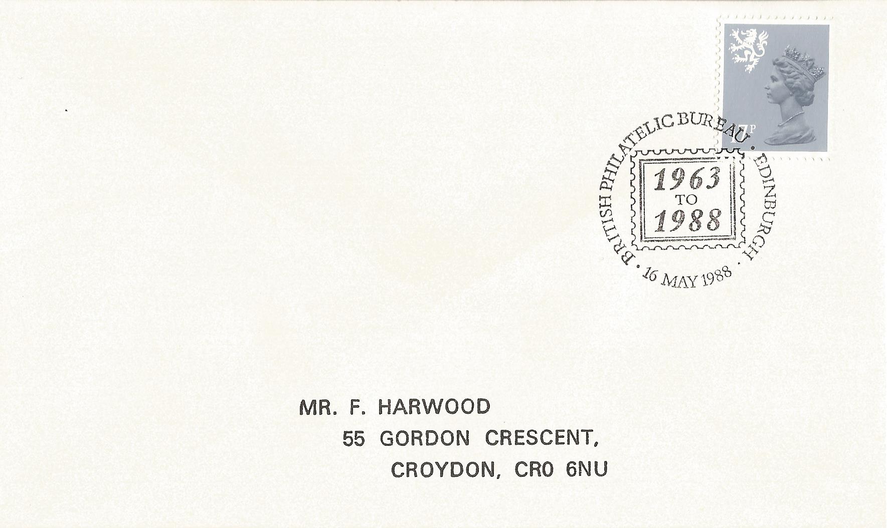British Philatelic Bureau 1963 to 1988 Edinburgh_7200
