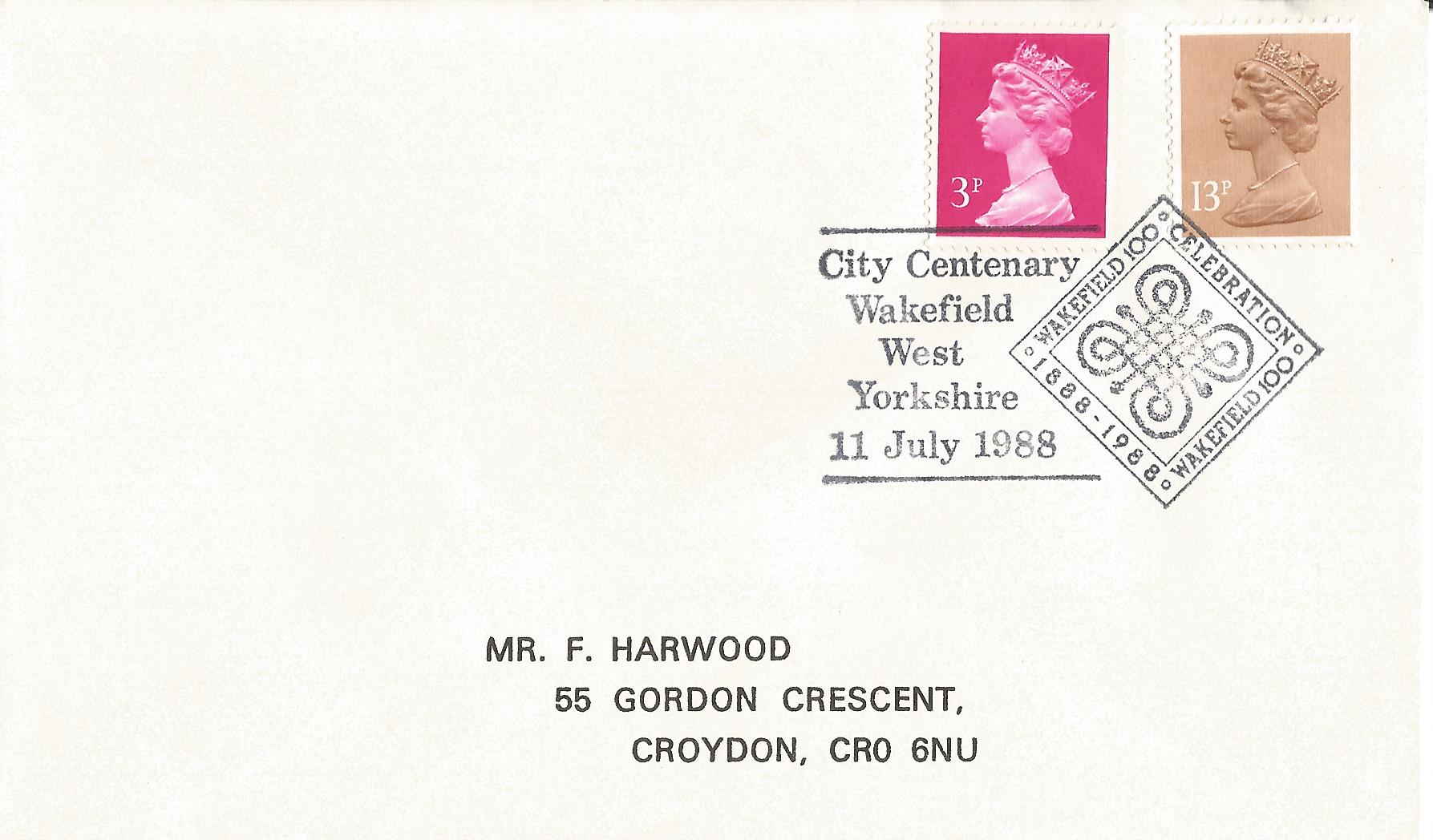 City Centenary Wakefield 100 Celebration 1888-1988 Wakefield West Yorkshire_7257