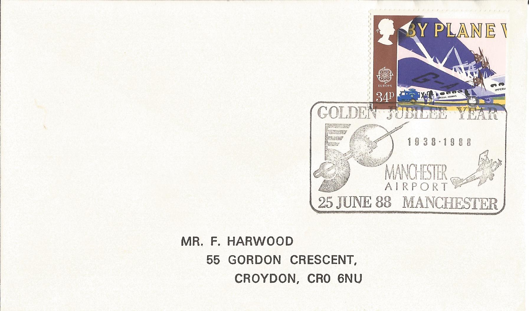 Golden Jubilee Year 1938-1988 Manchester Airport Manchester_7239