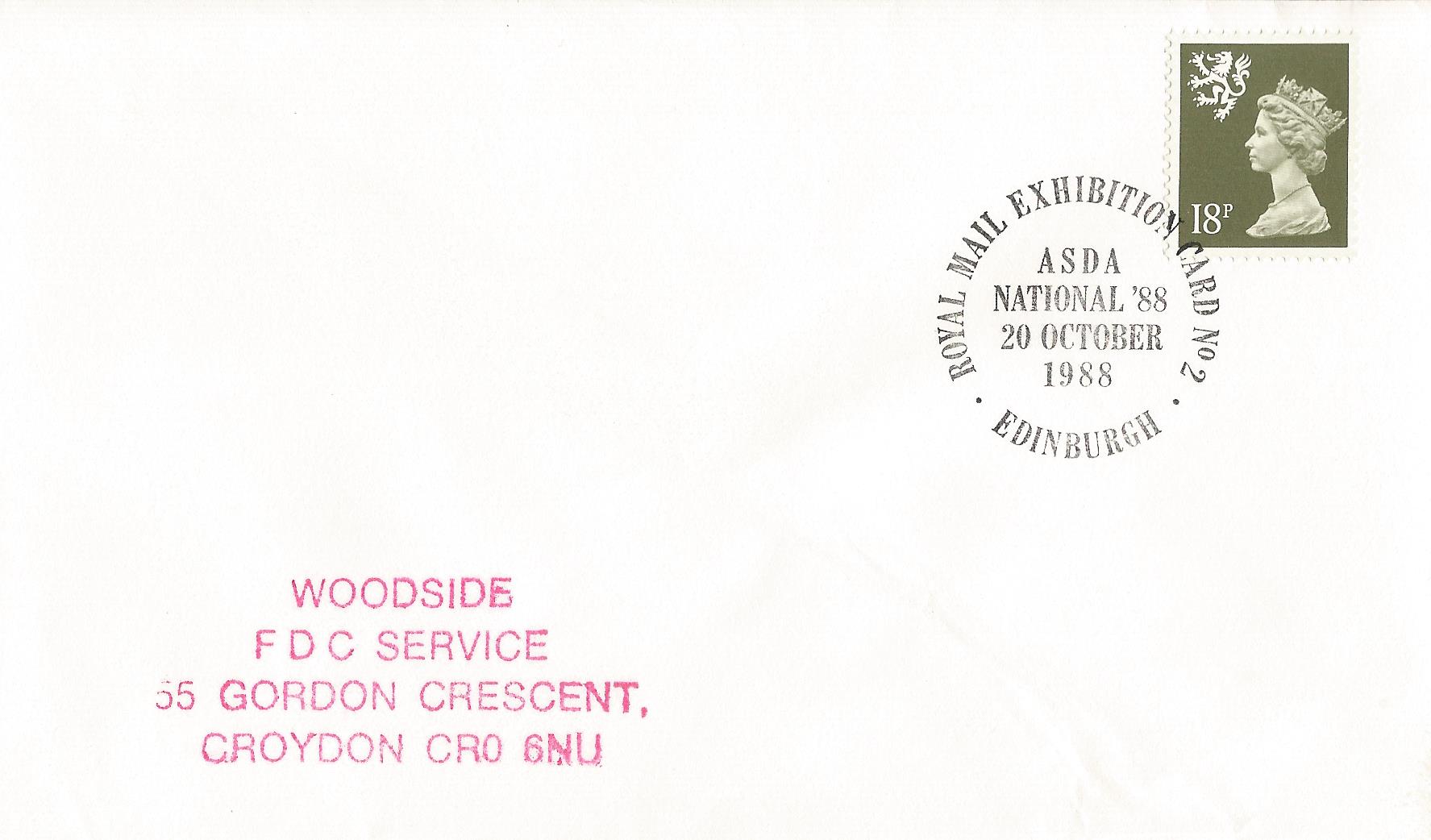 Royal Mail Exhibition Card No 2 ASDA National 88 Edinburgh_7351