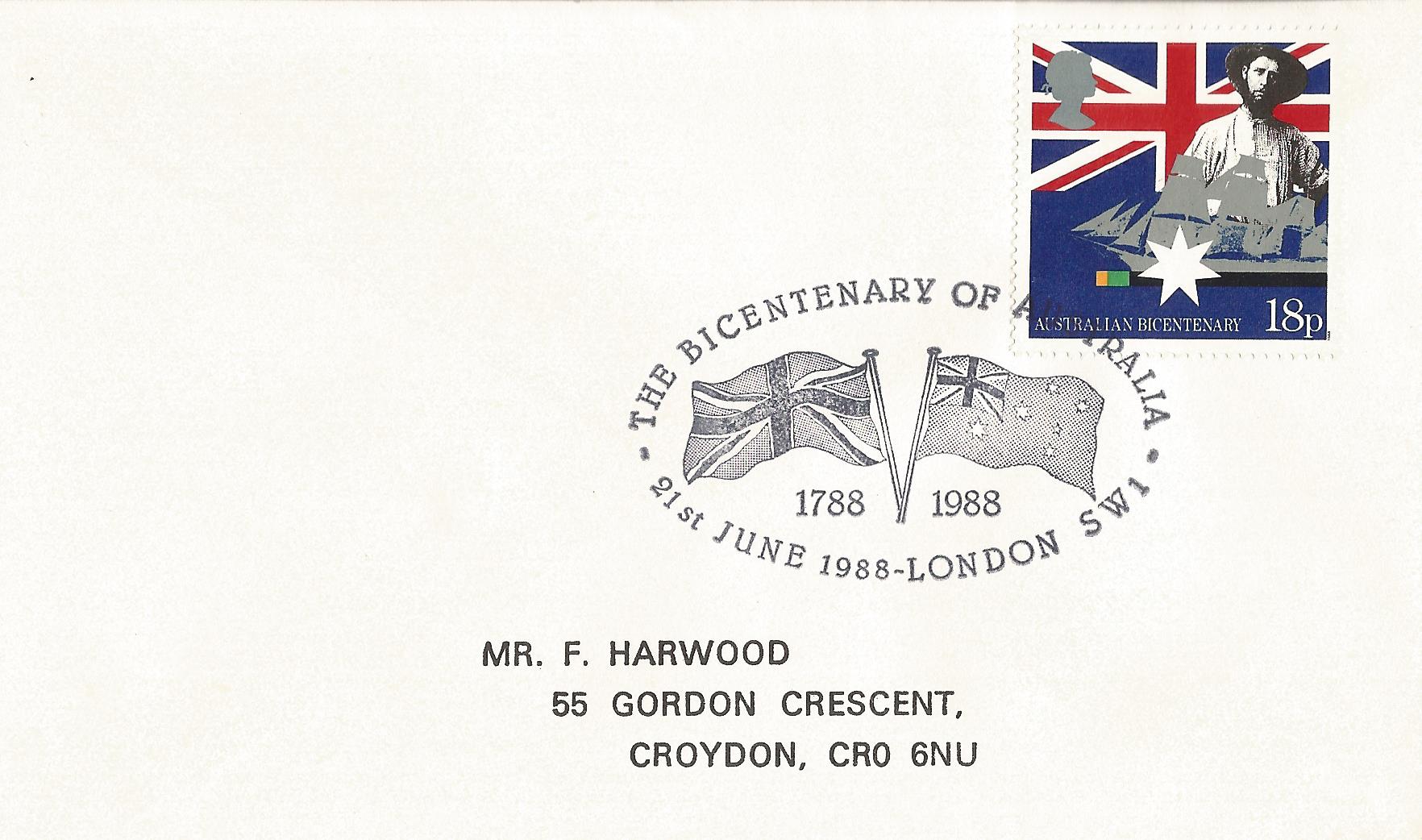 The Bicentenary of Australia 1788 1988 London SW1_7224