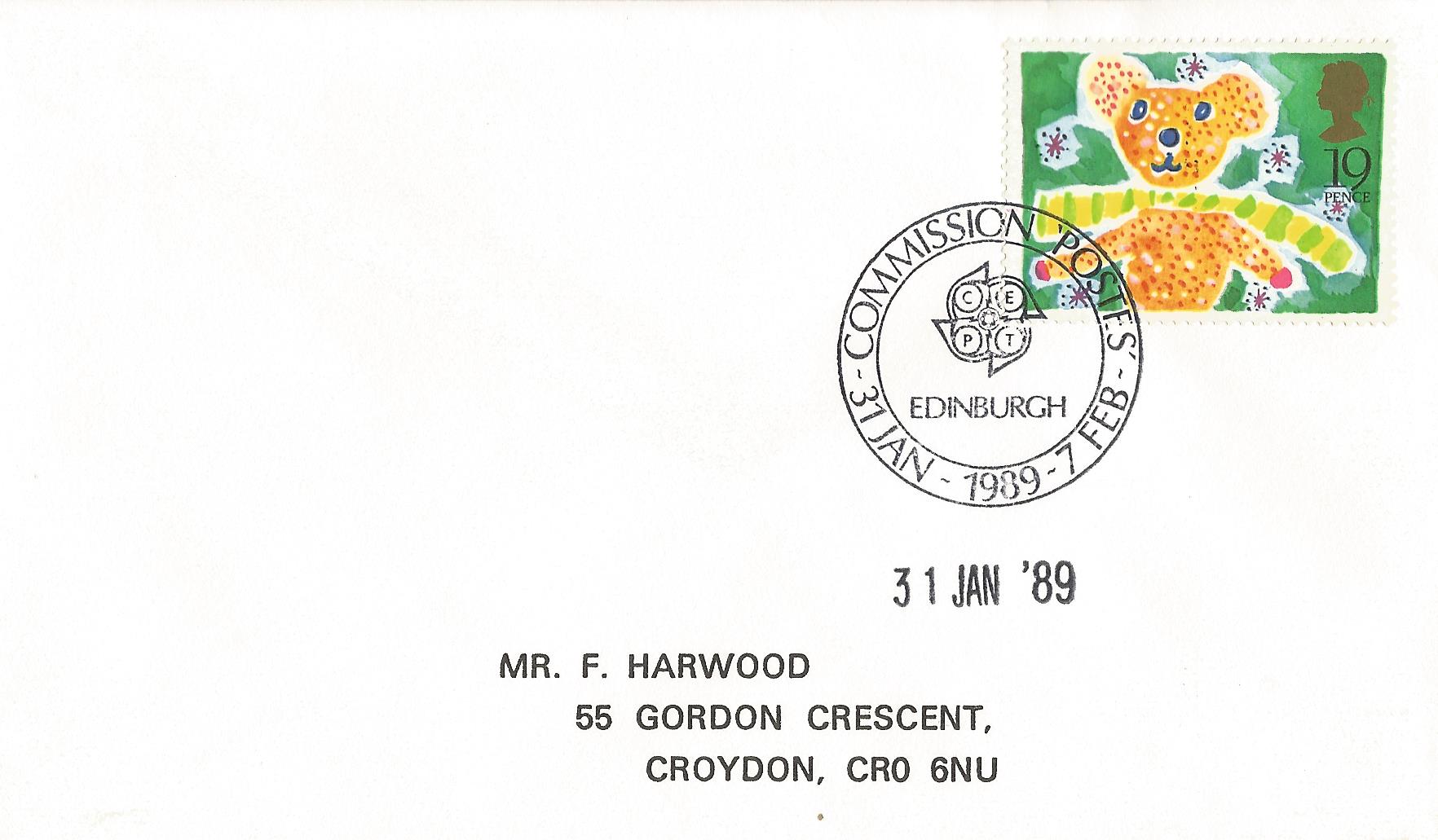 Commission Postes 31 Jan - 1989 - 7 Feb CEPT Edinburgh_7400