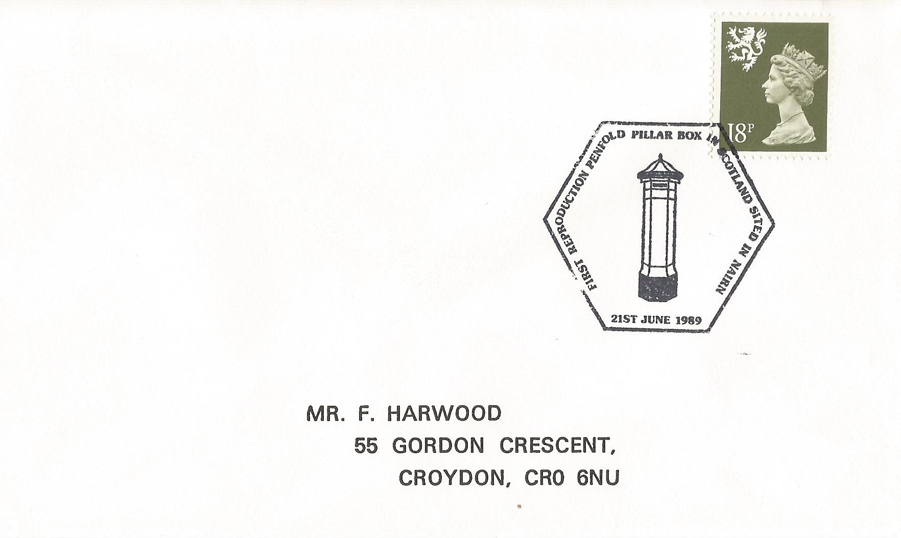 First Reproduction Penfold Pillar Box in Scotland Sited in Nairn_7503