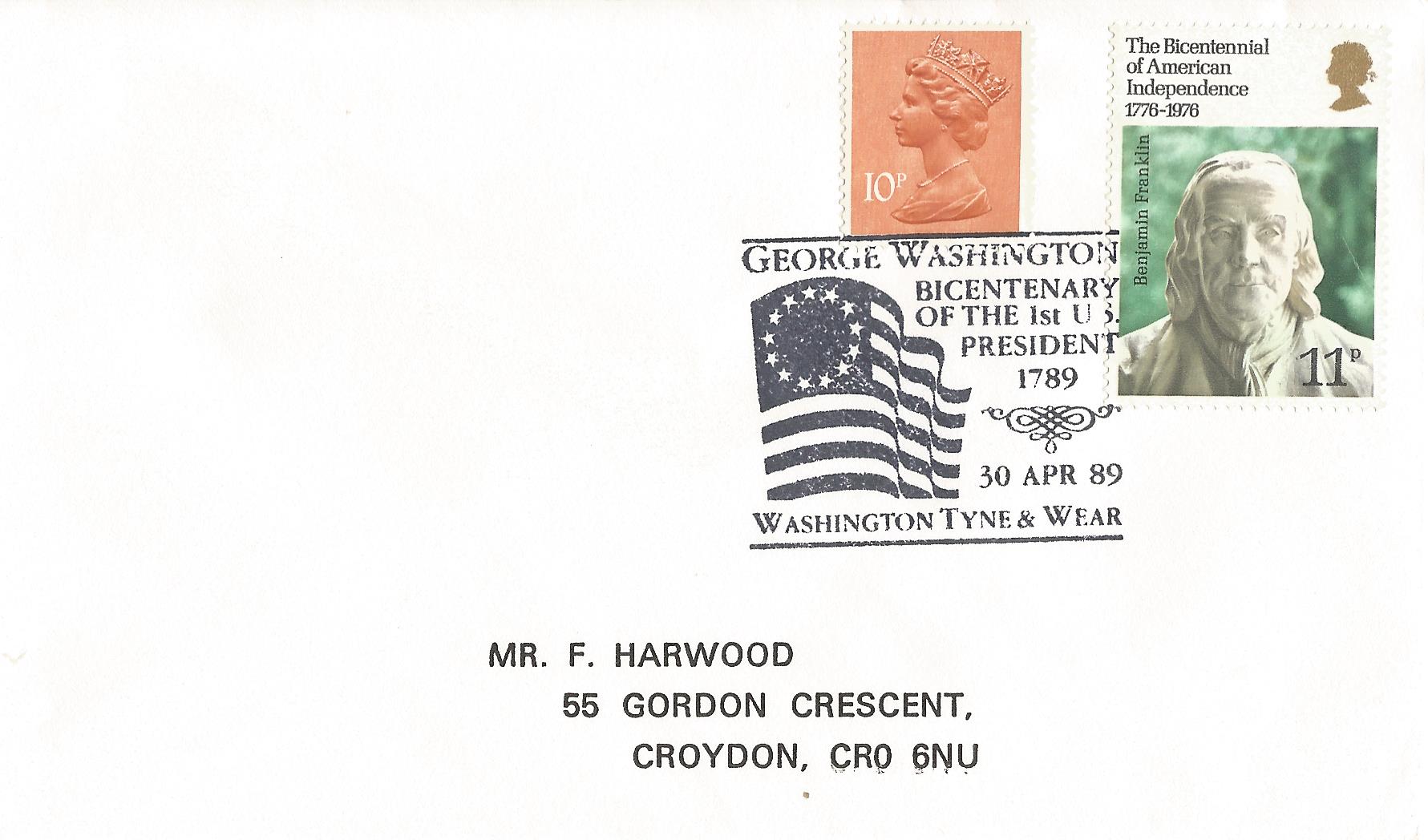 George Washington Bicentenary of the 1st US President 1789 Washington Tyne & Wear_7447