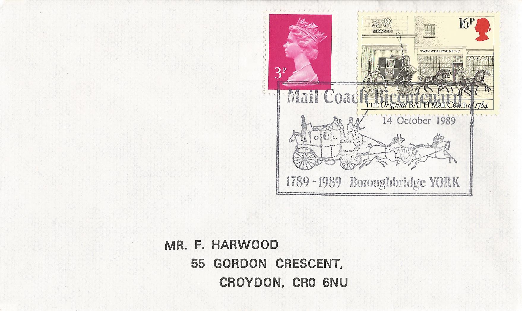 Mail Coach Bicentenary 1789-1989 Boroughbridge York_7602