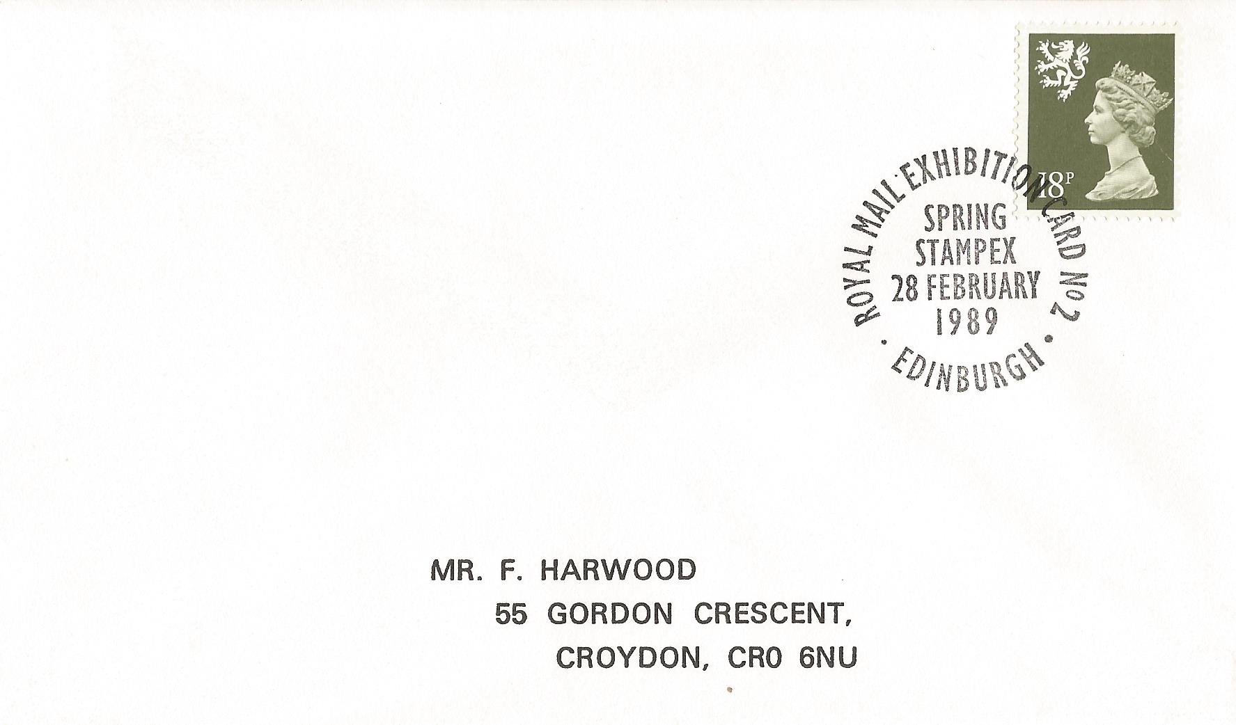 Royal Mail Exhibition Card No 2 Spring Stampex Edinburgh_7408