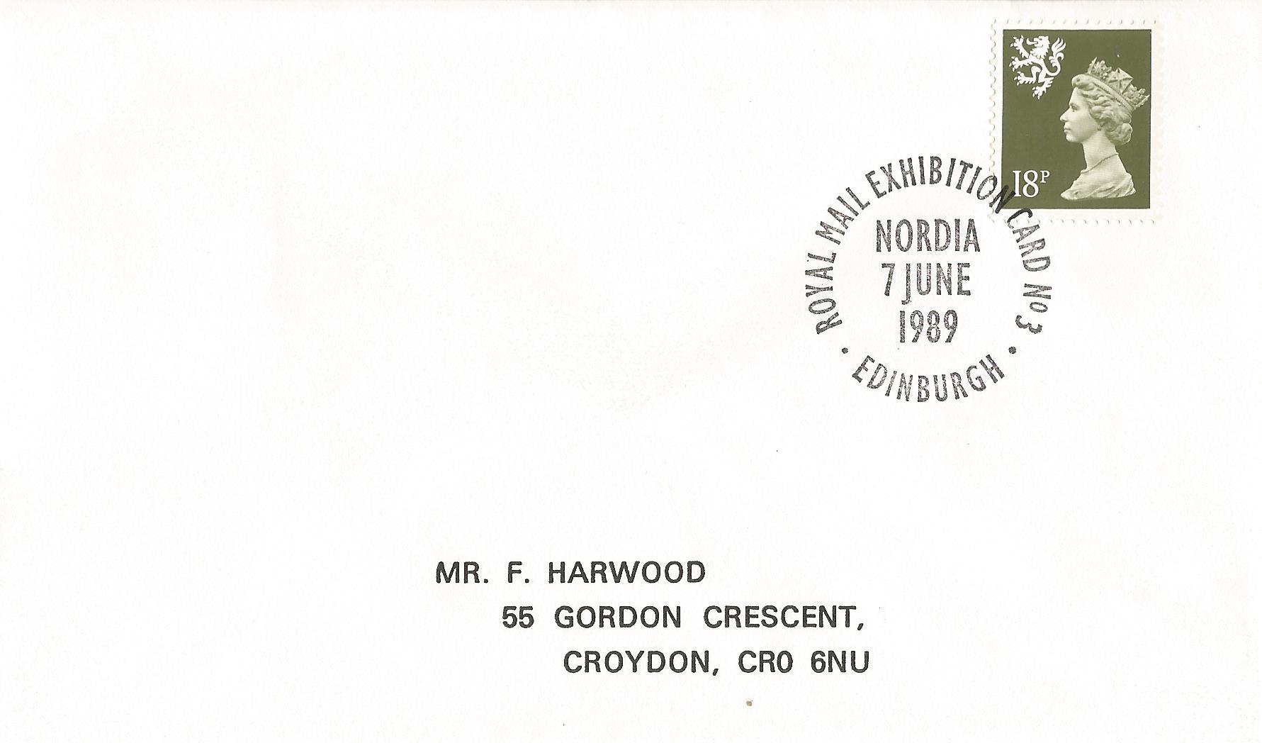 Royal Mail Exhibition Card No 3 Nordia Edinburgh_7491