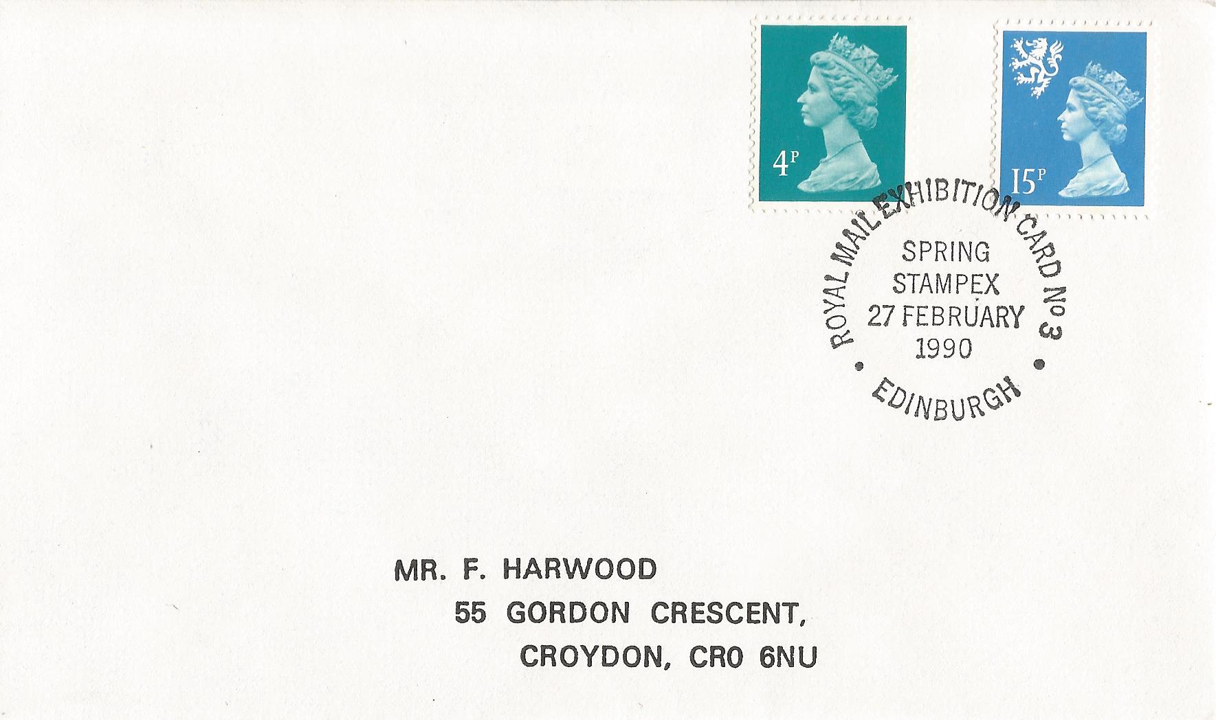 Royal Mail Exhibition Card No 3 Spring Stampex Edinburgh_7678