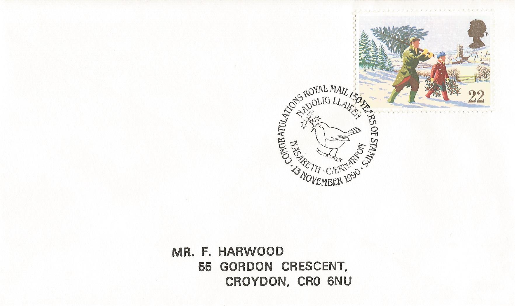 Congratulations Royal Mail 150 Years of Stamps Nadolig Llawen Nasareth Caenarfon_7997