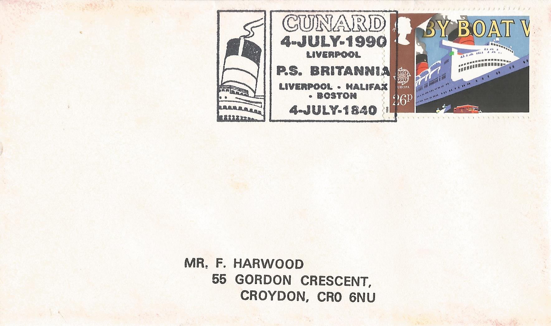 Cunard P S Britannia Liverpool Halifax Boston Liverpool_7852