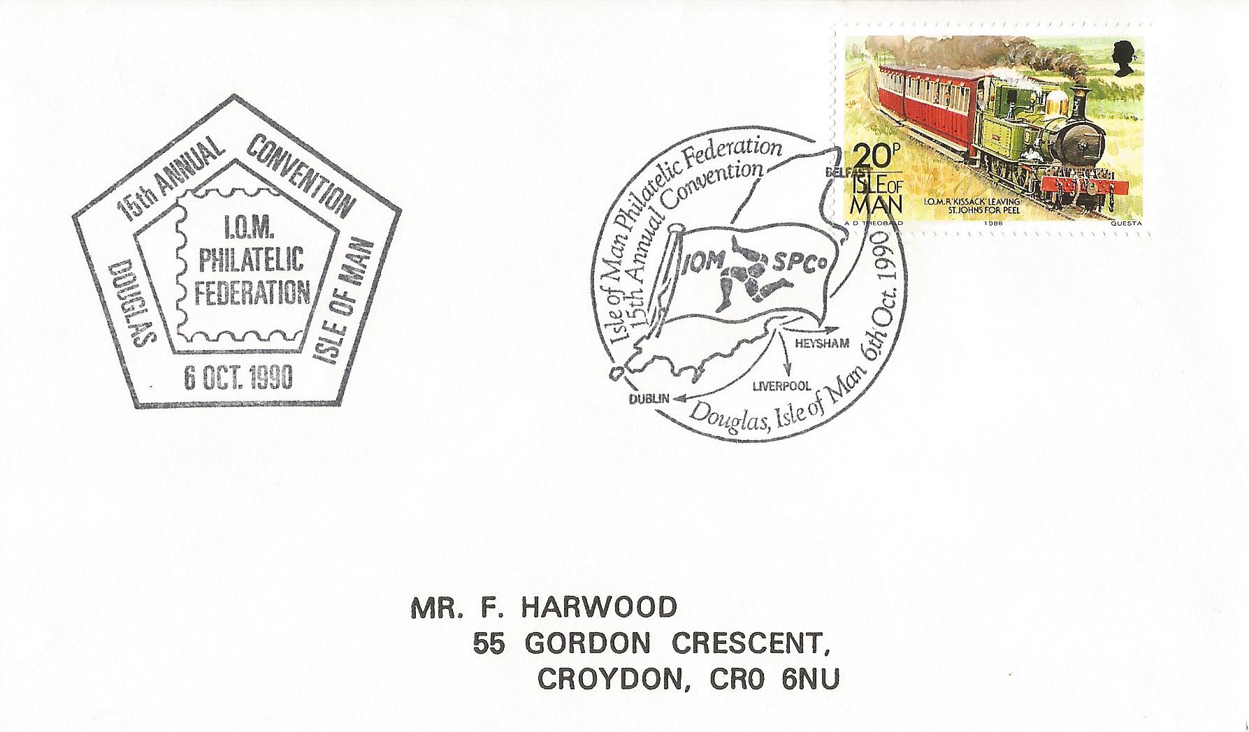 Isle of Man Philatelic Federation 15th Annual Convention Douglas Isle of Man_M228