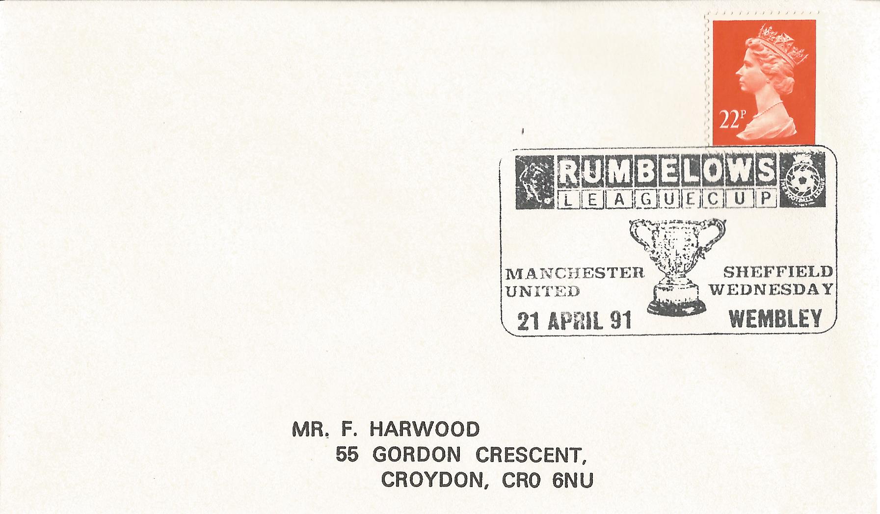 Rumbelows League Cup Manchester United Sheffield Wednesday Wembley_8091