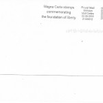 Magna Carta stamps commemorating the foundation of liberty _First Day - Image 2