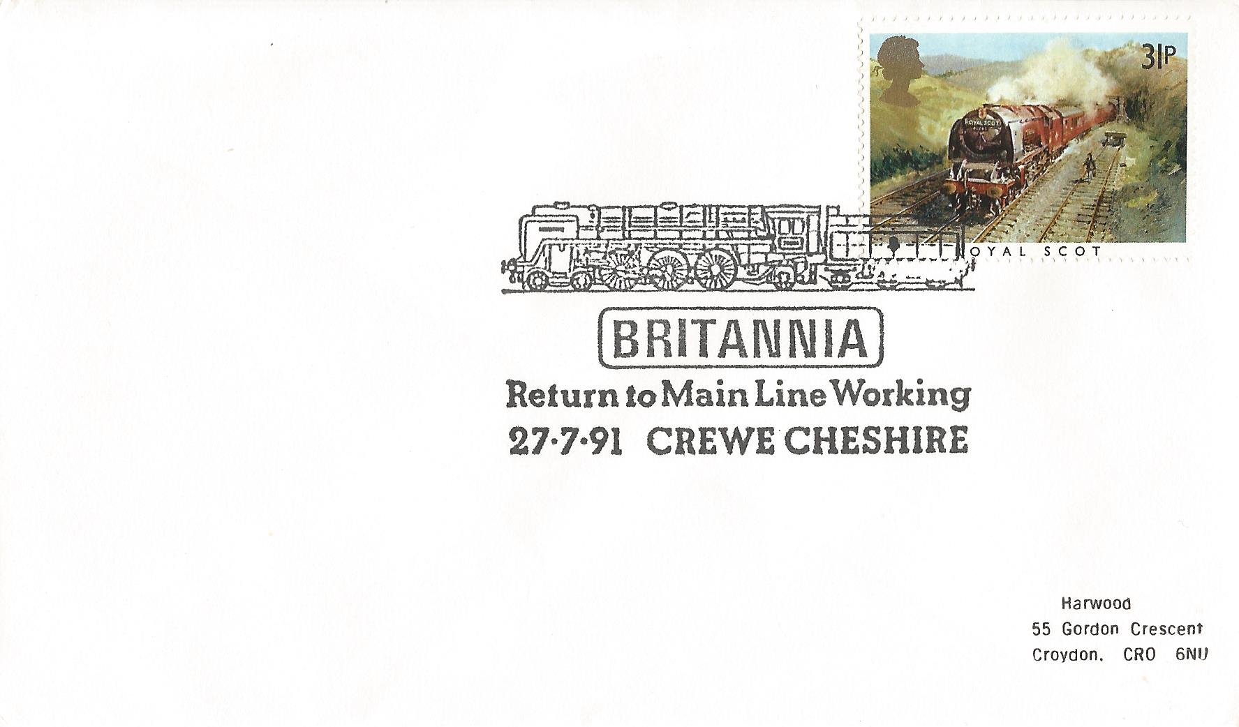 Britannia Return to Main Line Working Crewe Cheshire_8200