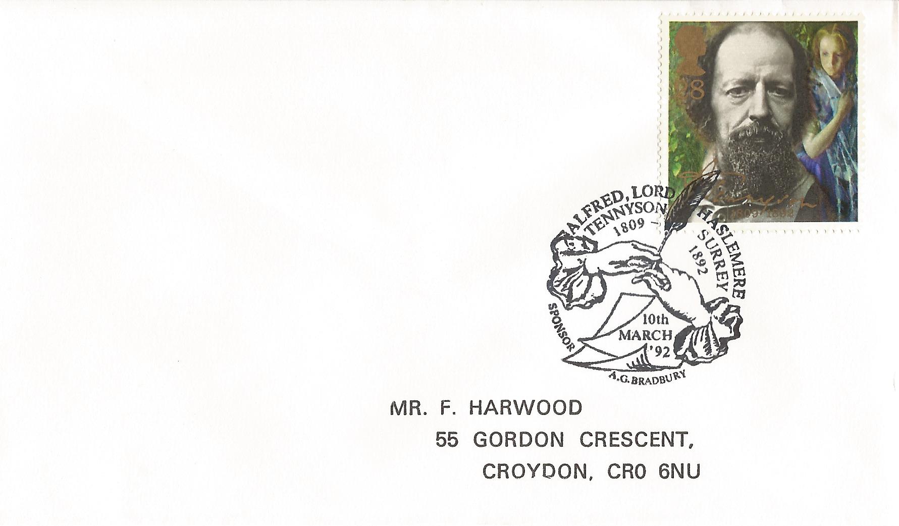 Alfred Lord Tennyson 1809 1892  Sponsor AG Bradbury Haslemere Surrey_8377