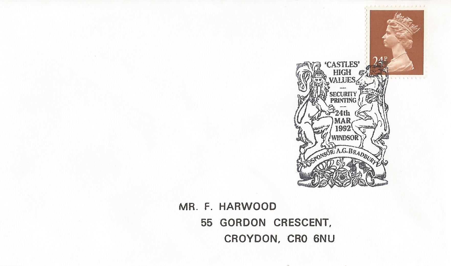 Castle High Values Security Printing Sponsor A G Bradbury Windsor_8389