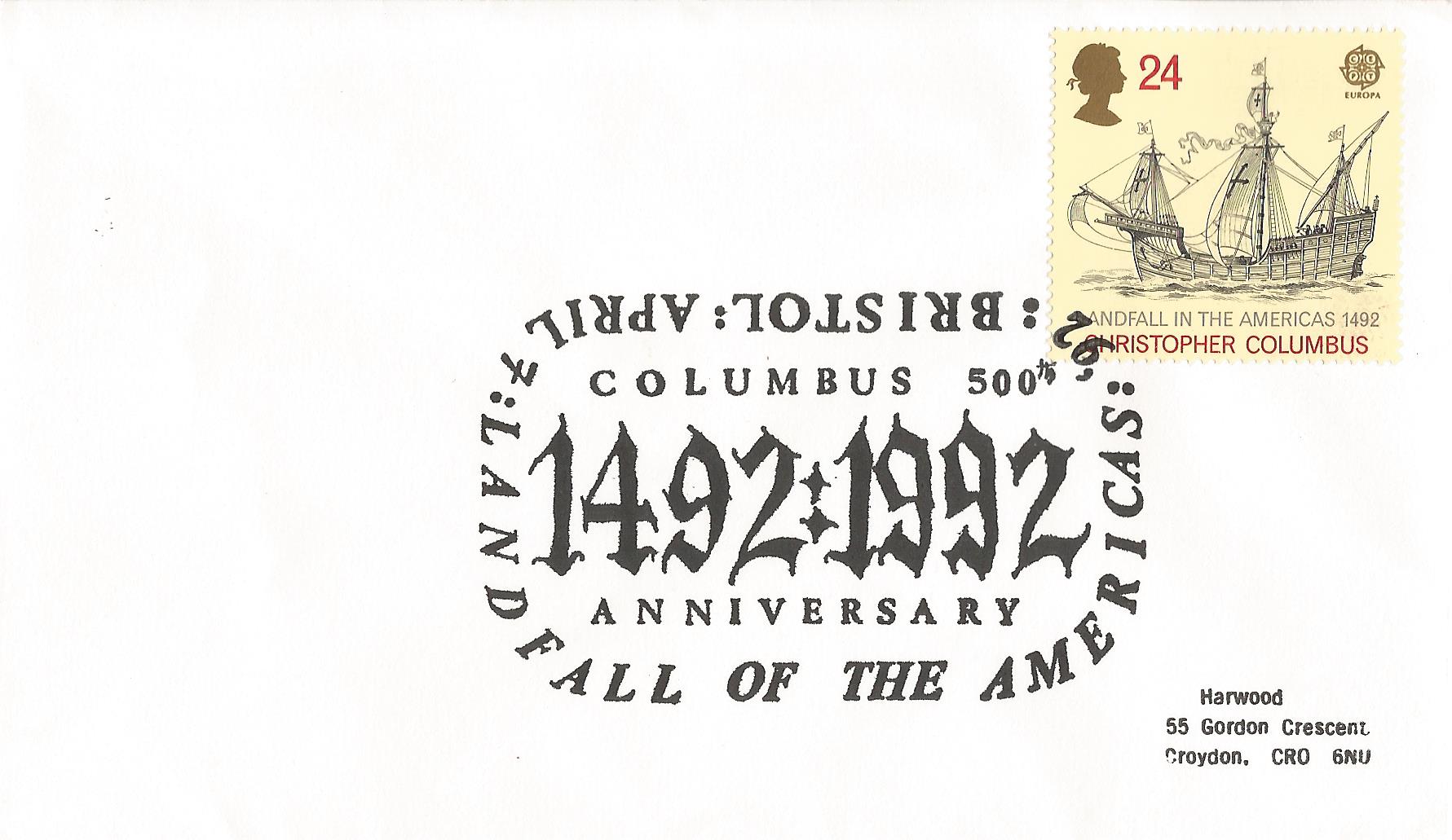Columbus 500 1492 1992 Land Fall of The Americas Bristol_8399