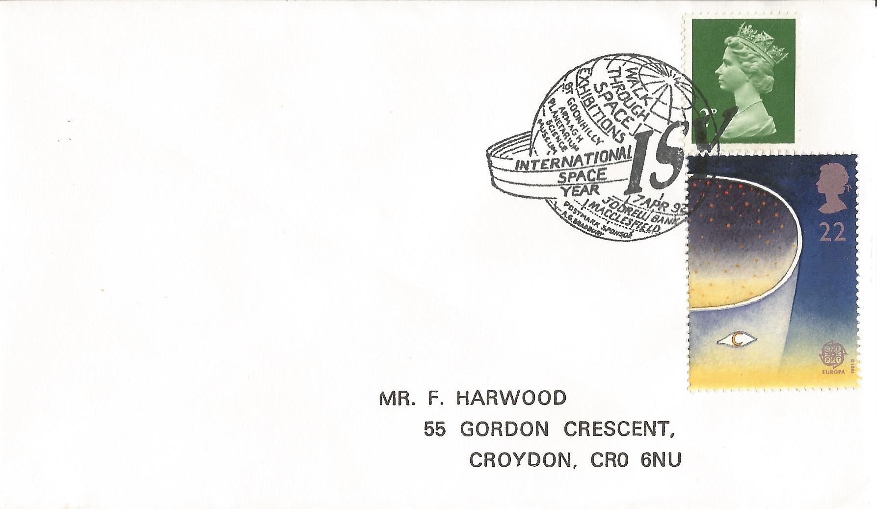 International Space Year IS Walk Through Space Exhibitions Postmark Sponsor AG Bradbury Jodrell Bank Macclesfield_8400