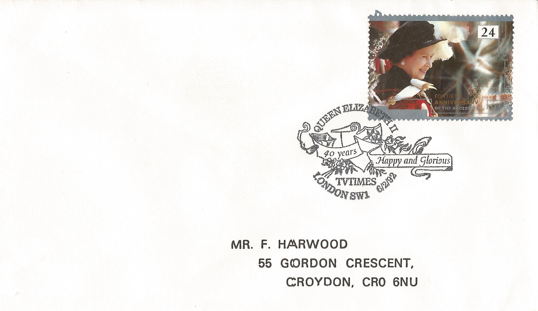 Queen Elizabeth II 40 Years Happy and Glorious TV Times London SW1_8346