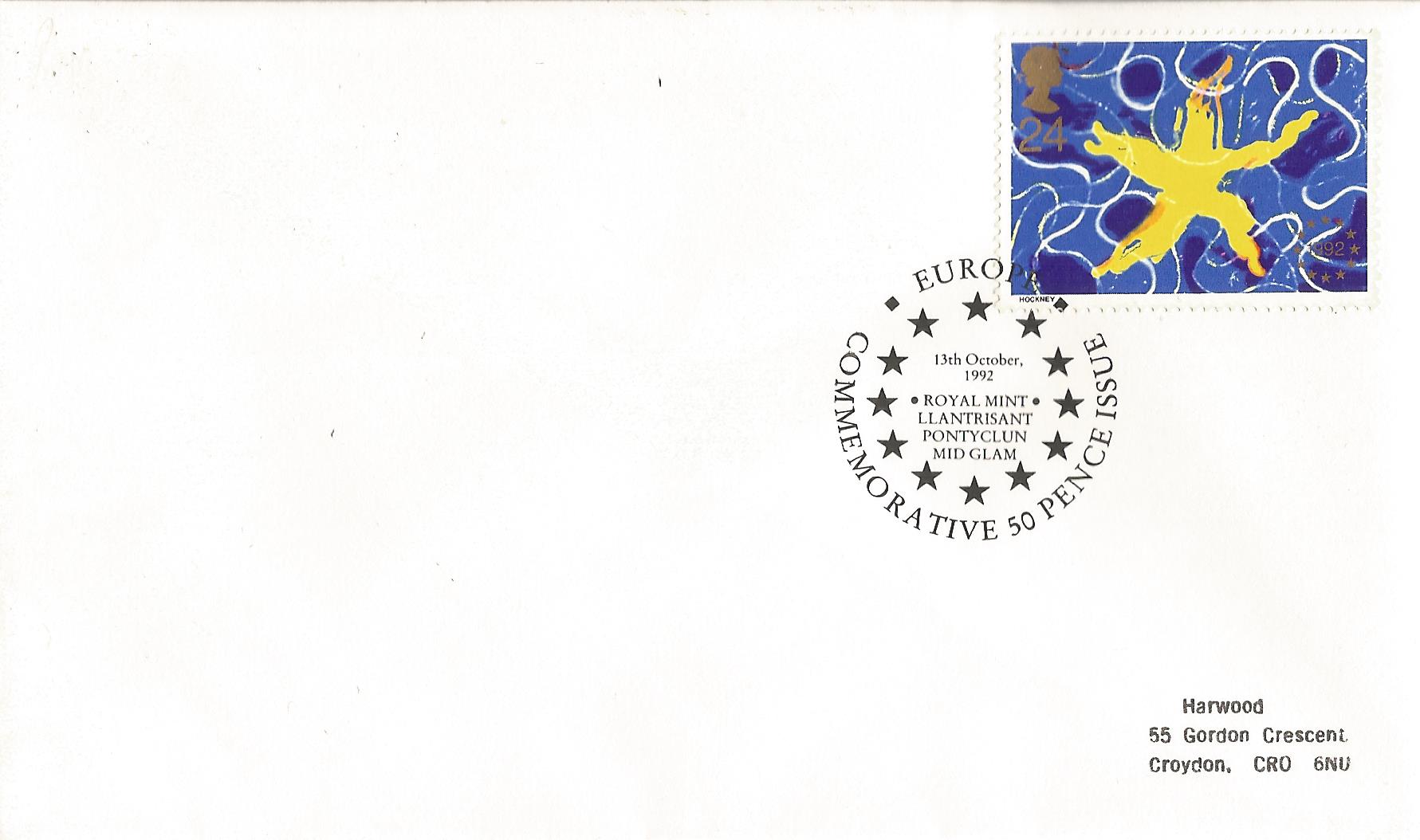 Europe Commemorative 50 Pence Issue Royal Mint Llantrisant Pontyclun Mid Glam_8598 