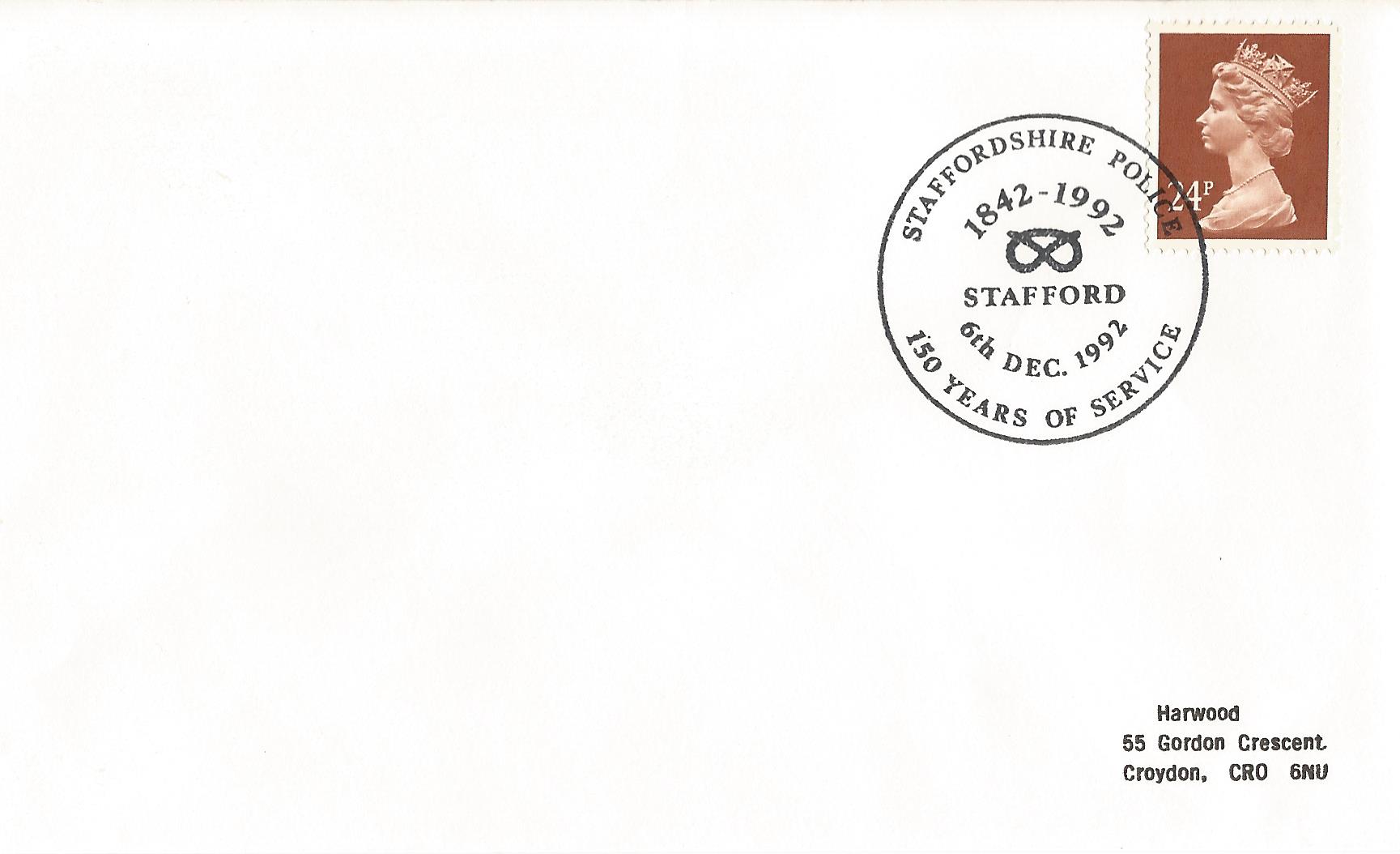 Staffordshire Police 1842 1992 150 Years of Service Stafford_8650