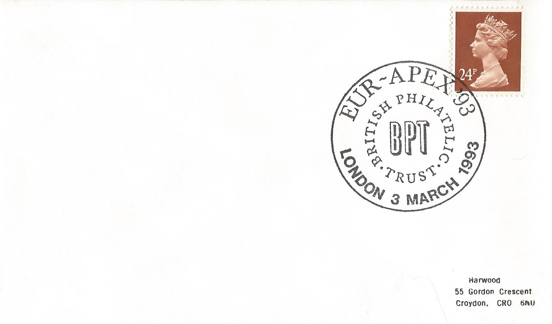 Eur Apex '93 British Philatelic Trust BPT London_8718