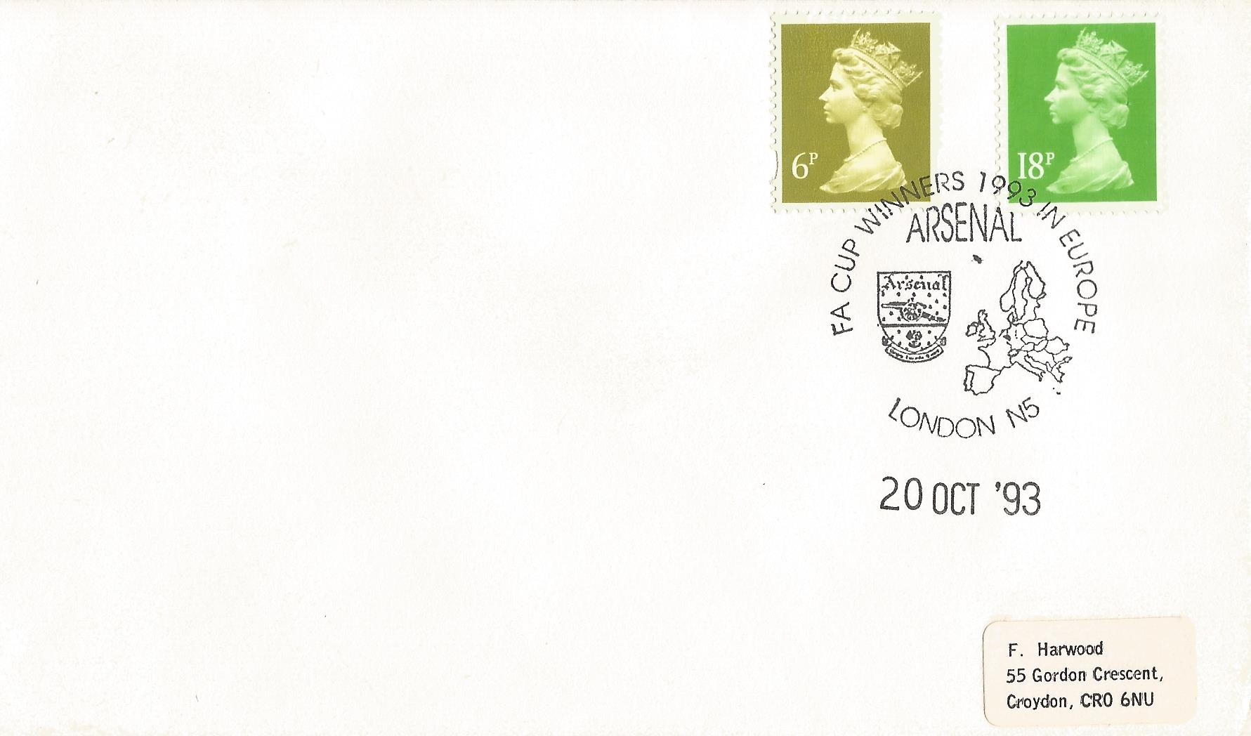 F A Cup Winners 1993 in Europe Arsenal London N5_8989