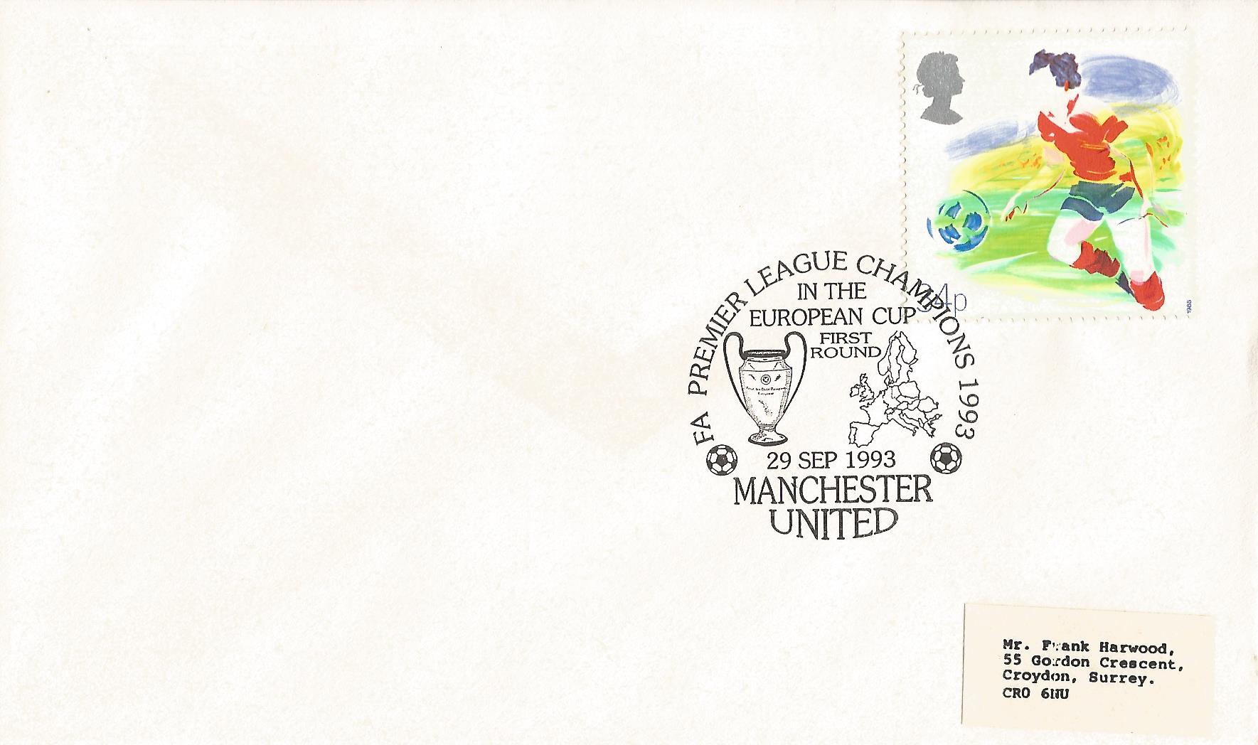 FA Premier League Champions 1993 in the European Cup First Round Manchester United_8953