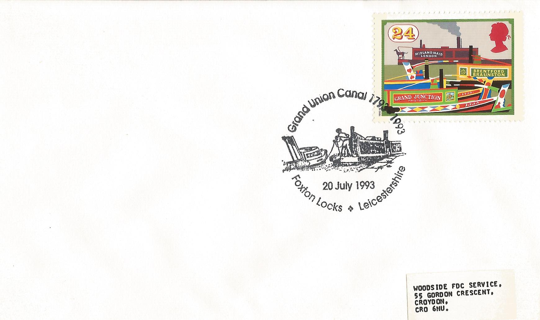 Grand Union Canal 1793 - 1993 Foxton Locks Leicestershire_8895