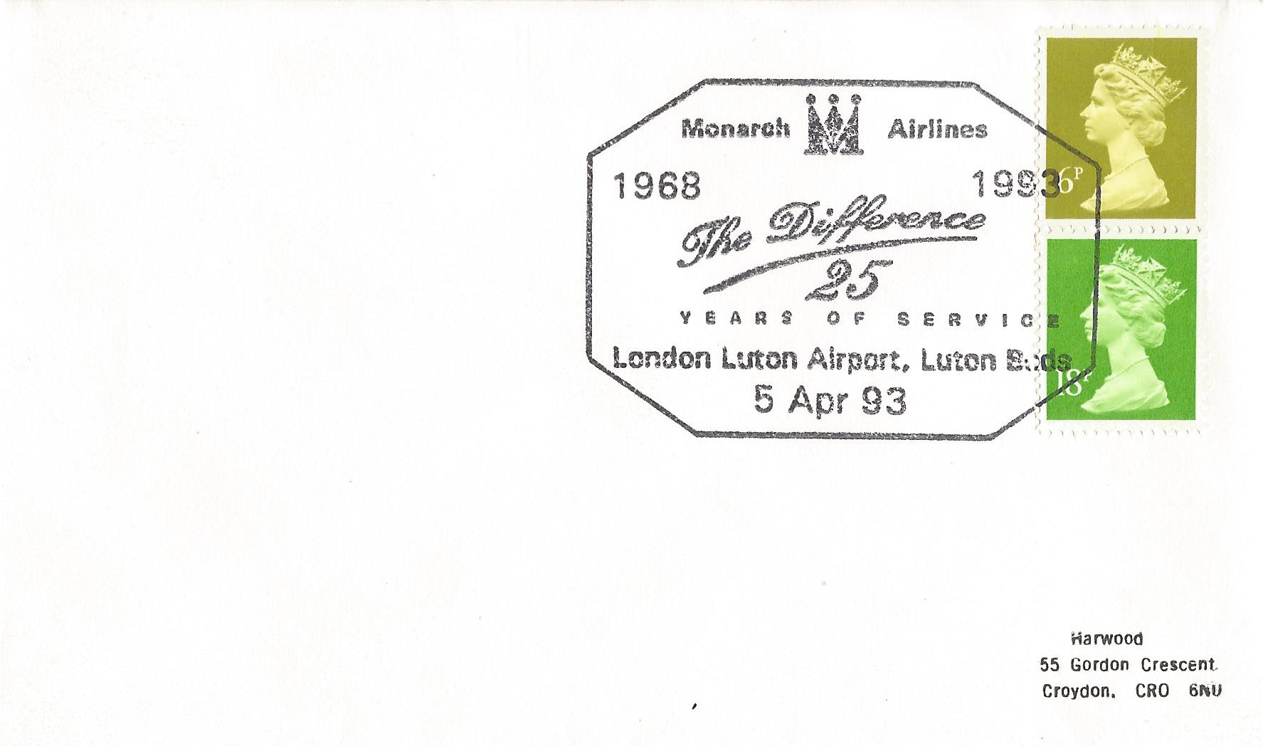 Monarch Airlines 1968 1993 The Difference 25 Years of Service London Luton Airport  Luton Beds_8750