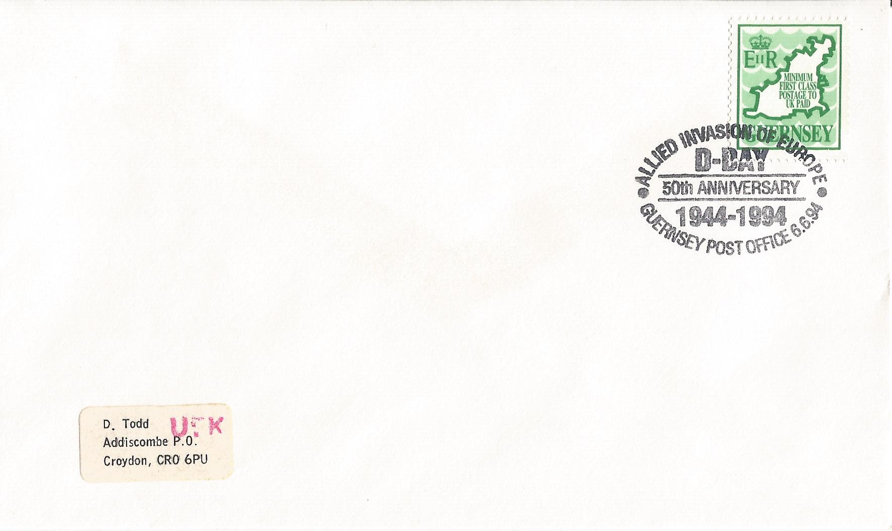 Allied Invasion of Europe D -Day 50th Anniversary 1944 1994 Guernsey Post Office_G104