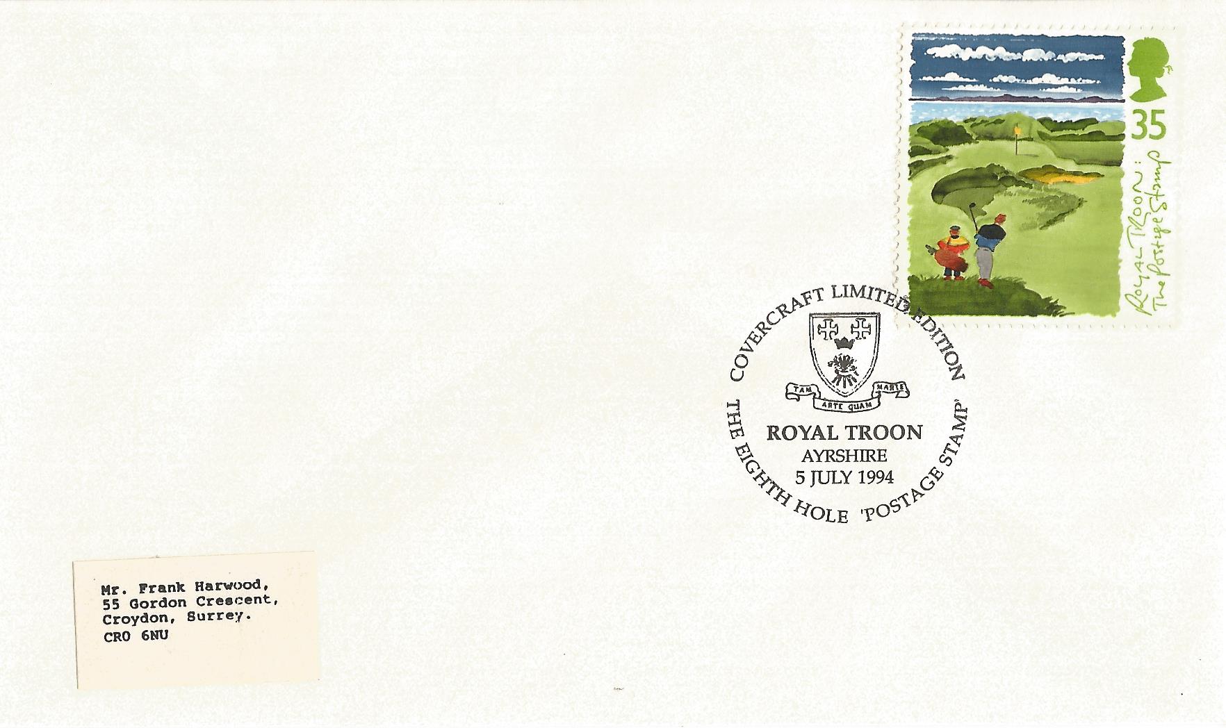 Covercraft Limited Edition The Eighth Hole Postage Stamp Royal Troon Ayrshire_9247
