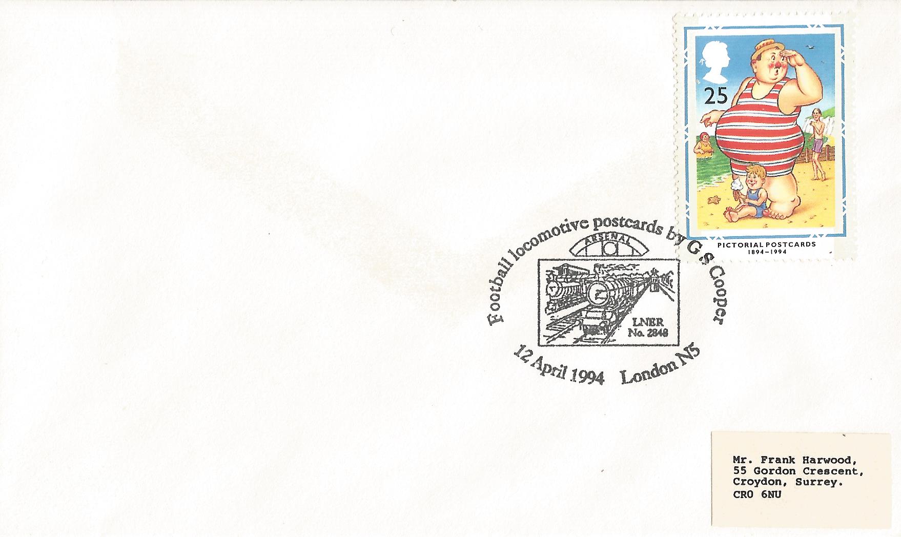 Football locomotive postcards by G S Cooper Arsenal LNER 2848 London N5_9105