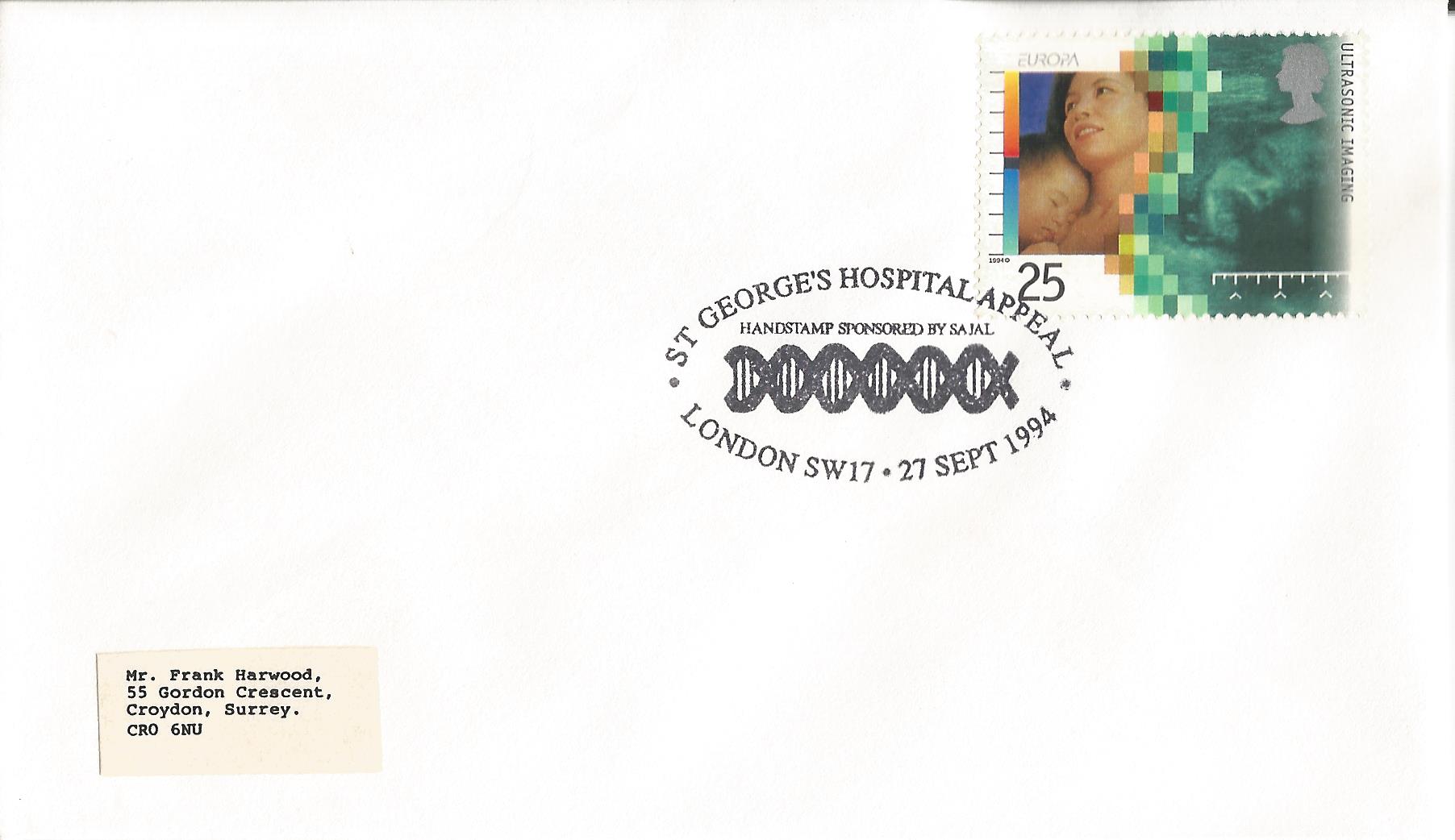 St George's Hospital Appeal Handstamp Sponsored by Sajal London SW17_9355