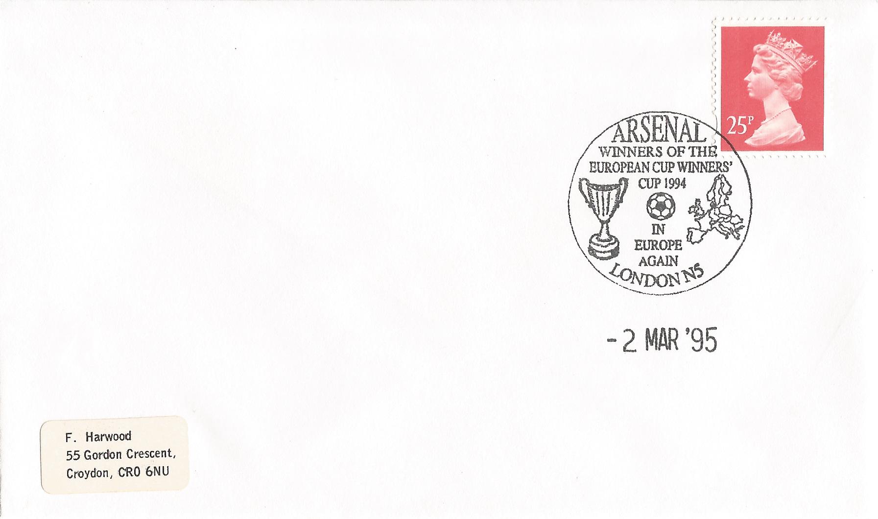 Arsenal Winners of the European Cup Winners Cup 1994 in Europe Again London N5_9461