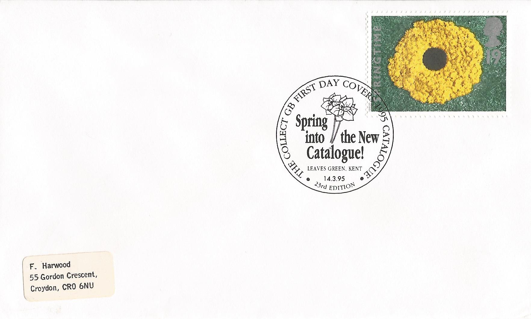 The Collect GB First Day Covers 1995 Catalogue 23rd Edition Spring into the New Catalogue Leaves Green Kent_9472