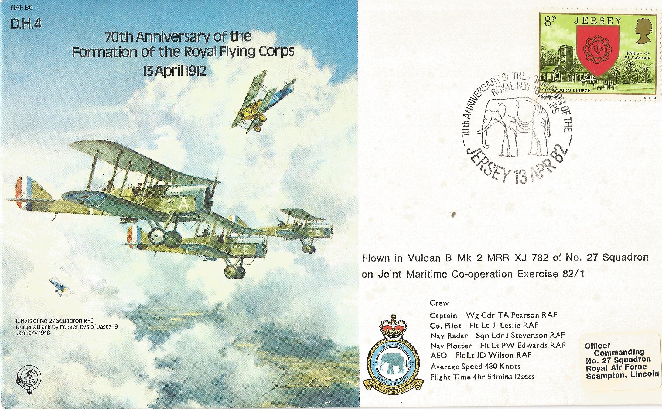 70th Anniversary of the Formation of The Royal Flying Corps Jersey_J113