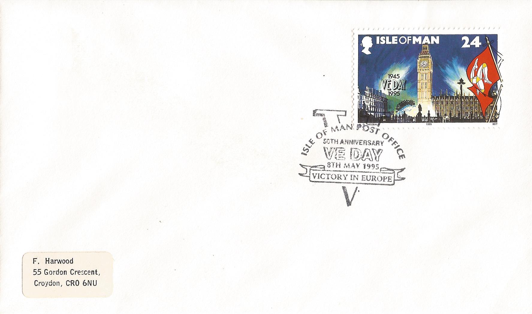 50th Anniversary V E Day Victory in Europe Isle of Man Post Office_M292